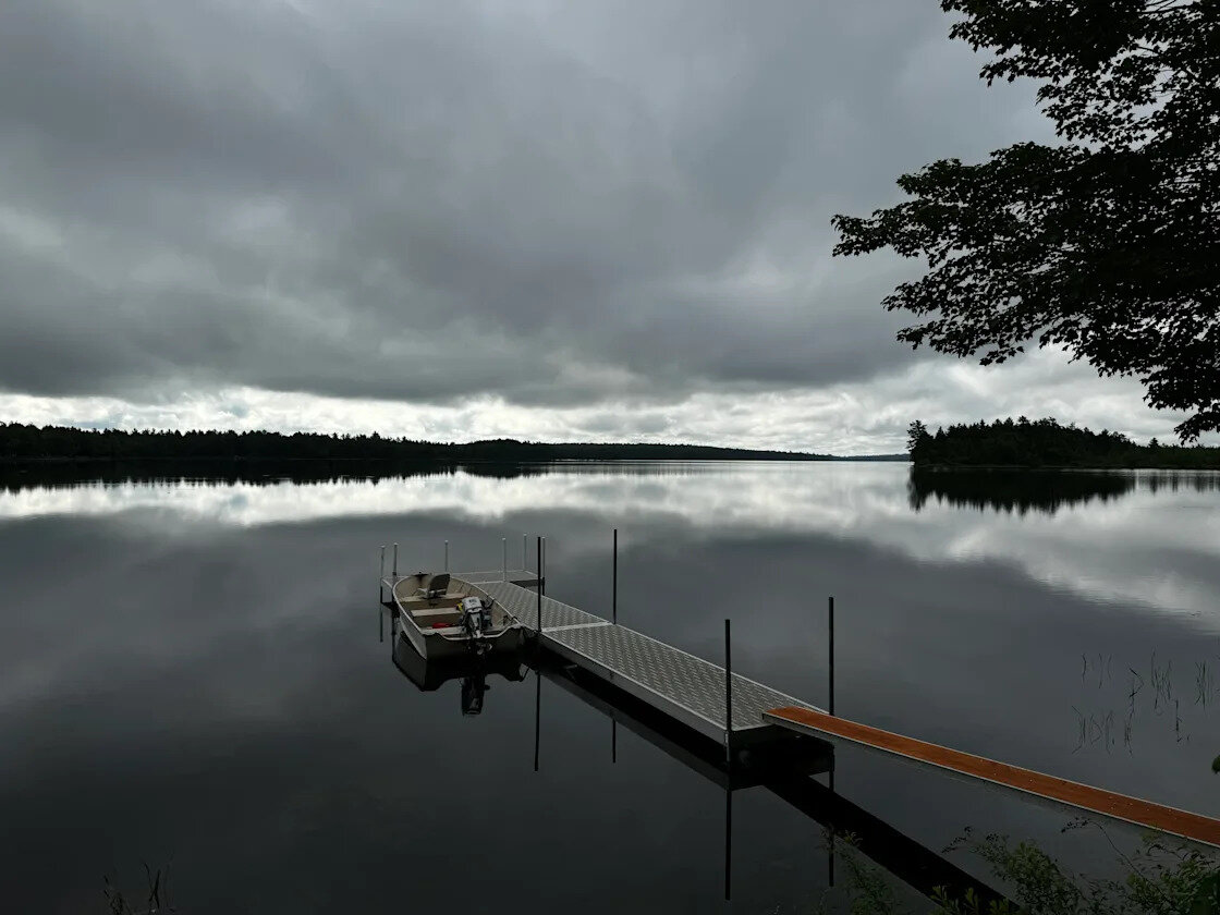 Still misty morning on Molunkus Lake